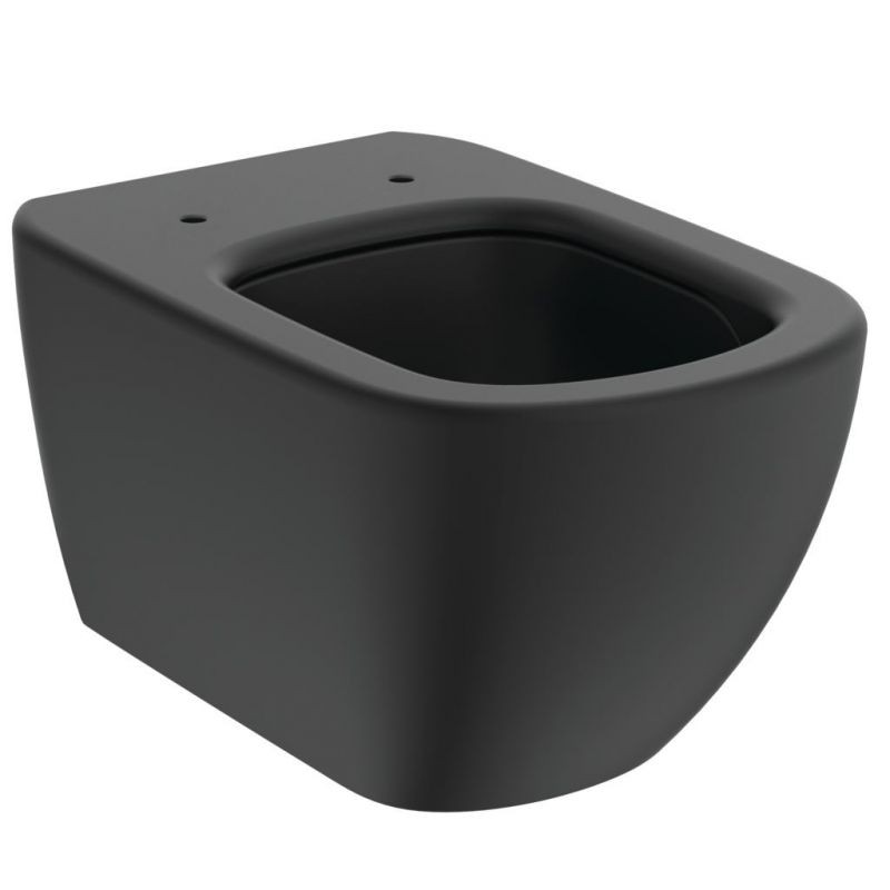 VAS WC TESI SUSPENDAT AQUABLADE,53.5X36.5, FIXARE COMPLET ASCUNSA, SILK BLACK